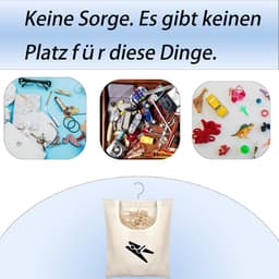 Praktische Wasknijperzak met Opbergmand voor Kledinghangers en Sokken — thumbnail 4