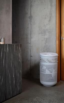 Grote Wasmand met Deksel 40x54 cm in Lichtgrijs - Stijlvol Scandinavisch Design — thumbnail 5