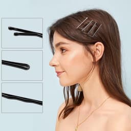 150x Zwarte Bobby Pins Lang (7 cm) Haarspelden voor Dames en Meiden Haarstyling — thumbnail 5