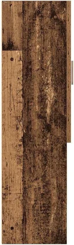 Wasmachiekast 70.5x25.5x90cm Oud Houtkleur - Opbergkast voor Badkamer en Wasruimte, Laadkast voor Wasmachine — thumbnail 2