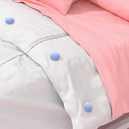 20 stuks Dekbedpinnen - Bed Sheet Holders - Quilt Clips - Dekbedovertrek Clips - Attachment Comforter - Quilt Fixing Clips - Om rommelige lakens te organiseren - Blauw — thumbnail 3