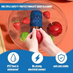 Ronte - Groente- en fruitreiniger, draadloze wasmachine voor vlees en fruit, oplaadbaar via USB. — thumbnail 4