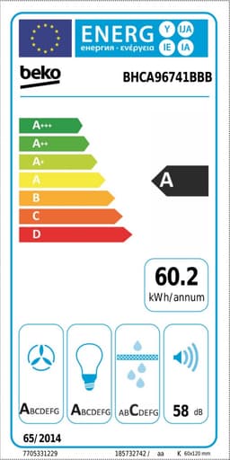 90 cm Inclined Afzuigkap, 300 W, 712 m³/h — thumbnail 2