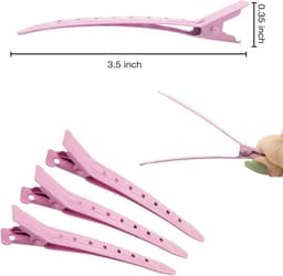 Krokodillentang 24 stuks - metalen haarclips 3,5 inch - roestvrij met gaten - voor kapsels, voedselzakken en doe-het-zelf — thumbnail 5