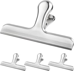 5 Stuks Bulldog Clips 76mm - Metalen Papierklemmen Voor Organisatie in Huis, Keuken, School en Kantoor — thumbnail 3