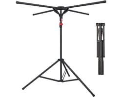 droogrek - verstelbaar - 100-180x125 cm - zwart — afbeelding 1