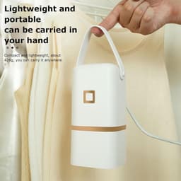 Draagbare reisdroger, wasdroger voor op reis,Compacte reisdroger voor kleding - Lichtgewicht opvouwbare elektrische droogmachine voor appartementen RV Home Hotel — thumbnail 2