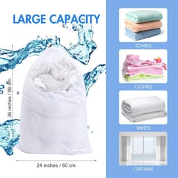 Grote netzakken voor wasgoed - 30 stuks - duurzaam polyester met trekkoord (61 x 91 cm) — thumbnail 2
