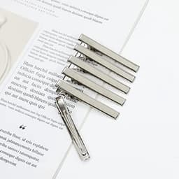 100 Stuks Kleine Platte Zilveren Duckbill Alligator Haarclips voor Vrouwen en Meisjes - Haardressing en Creatieve Accessoires — thumbnail 4