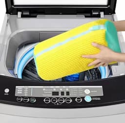 2 stuks - Schoenwaszak - Waszak - Met ritssluiting - 360° rondom reiniging – Geschikt voor sportschoenen, kleding - Machinewasbare waszak voor schoenen - 39*19 cm - Geel — thumbnail 5