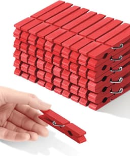 Houten Wasknijpers voor Kunst en Ambachten - Sterke Grip Clips voor Kleding en Foto's - 2,83 inch — thumbnail 1