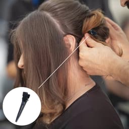 Eend-Bill Haarspelden - 40 Stuks, Zwart, Kappers-Haarklemmen, Metalen Klemmen, Haarclips voor Dames en Meisjes — thumbnail 4