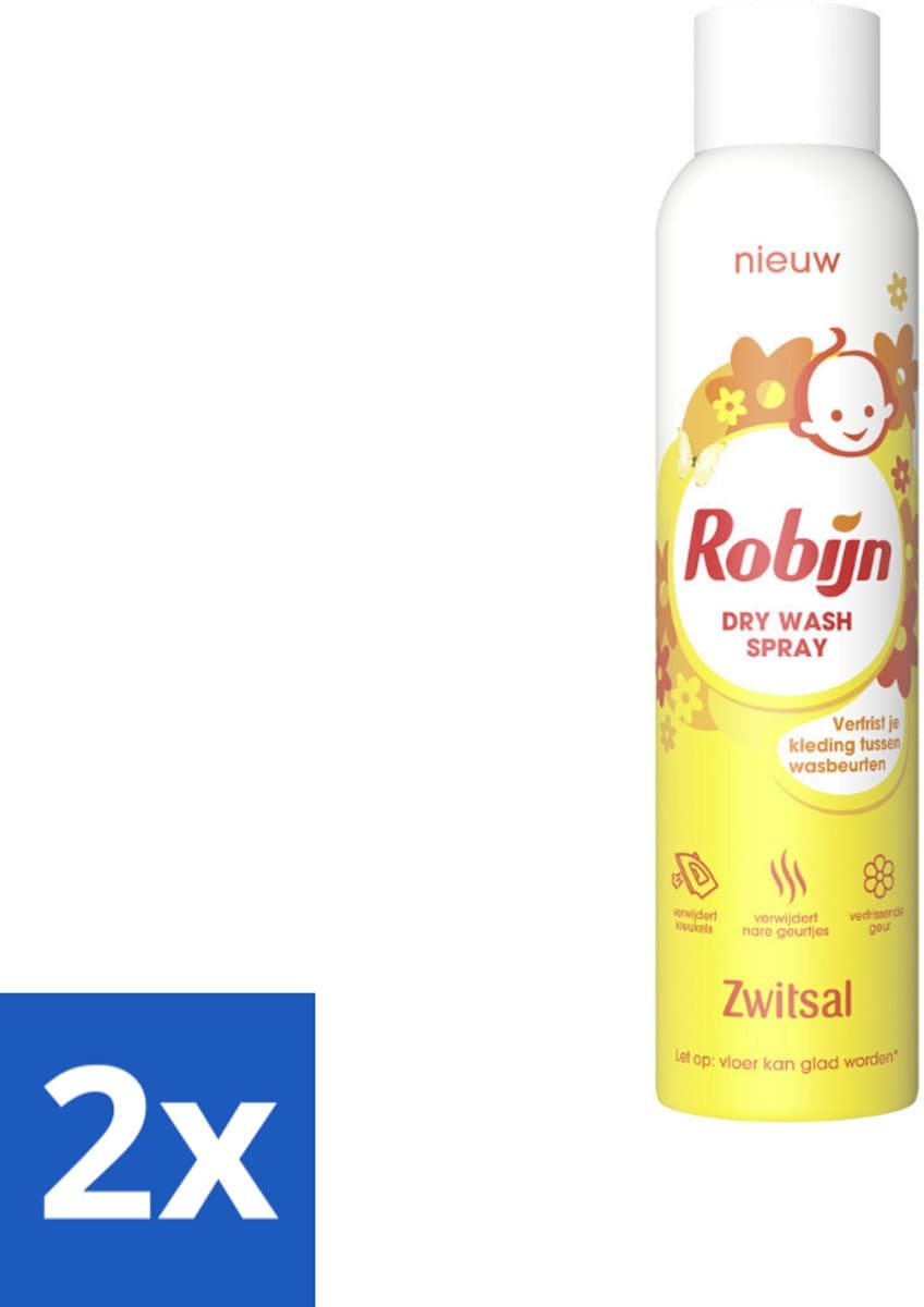 Robijn - Zwitsal - Dry Wash Spray - Voordeelverpakking - 200 ml - Voordeelverpakking - 2 stuks — afbeelding 1