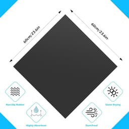 Afdekking voor wasmachine 60 x 60 cm - Stofdeksel voor Droger, Koelkast, Badkamer — thumbnail 4