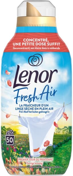 Lenor Wasverzachter Fresh Air Zonnige lentedag 50 Wasbeurten - 8 x 700 ml - Voordeelverpakking — thumbnail 1