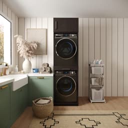 Wasophoogte® Wasmachine Kast Sydney - Wasmachine verhoger - Wasmachine ombouw - 700(D)*665(B)*2350(H) mm - Zwart — thumbnail 3