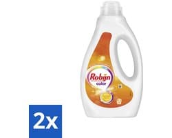 2 x Robijn – Vloeibaar Wasmiddel – Color – 20 wasbeurten - Kleurbehoud - Wasmiddel - Wasmiddel Voor Gekleurde Was - Frisse Geur - Wasmiddel Met Color Serum