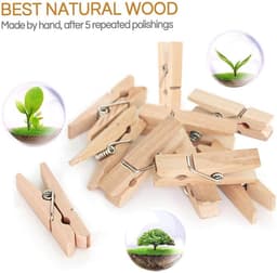 Mini Houten Wasknijpers met Clips voor Foto's en Knutselprojecten - Set van Kleine Kleurrijke Spelden — thumbnail 5