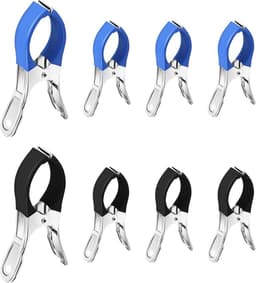 8 Grote Roestvrijstalen Wasknijpers voor Strandhanddoeken en Kleding — thumbnail 1