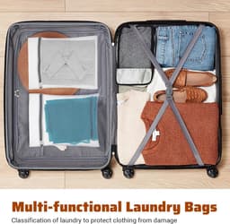 Set van 4 kleine waszakken voor delicate kleding - 30 x 20 cm - ideaal voor lingerie, ondergoed, sokken - waszakjes voor mini wassen - duurzaam en handig voor op reis. — thumbnail 4