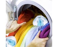 Huisdierhaarverwijderaar Wasmachine - Pluisballen - Set van 6 - Blauw/Wit - Polypropeen