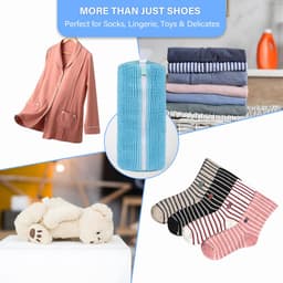 Schoenwaszak voor Wasmachine - 1 Stuks Waszak voor Wasdroger & Wasmachine - Herbruikbare Reinigingshoes voor Sneakers - 360° Diepe Reiniging Geschikt voor Alle Schoenen - Met Zelfsluitende Rits — thumbnail 2