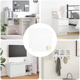 vidaXL - Sticker - 2 - pcs - Wit - Ø - 20 - x - 0,5 - mm - Papier — thumbnail 5