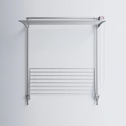Wand Droogrek - Uitschuifbaar Inklapbaar - Ruimte Besparen - Verticaal Systeem - 150 cm Hoog — thumbnail 2