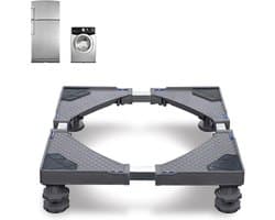 Wasmachine Onderstel - Apparaten Verhoger - Stabiele Plaatsing - Verstelbaar Frame - 45-75 cm - Grijs