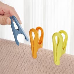 50 stuks kleurrijke wasknijpers met mand - antislip, zonder afdruk, ideaal voor kledingdroging — thumbnail 3