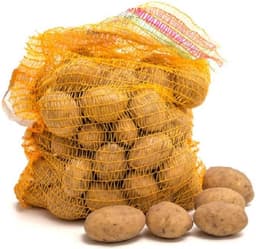 100 Stuks Aardappelzakken en Groentezakken met Trekkoord - Robuust en Ventilerend - 28x36 cm — thumbnail 4