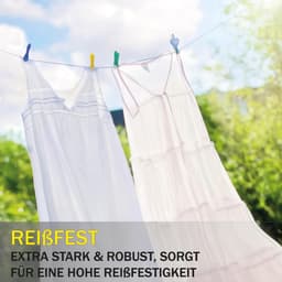 Uittrekbare Waslijn 20 Meter - Robuuste en Roestvrije Lijn voor Droogmolen en Tuin — thumbnail 2