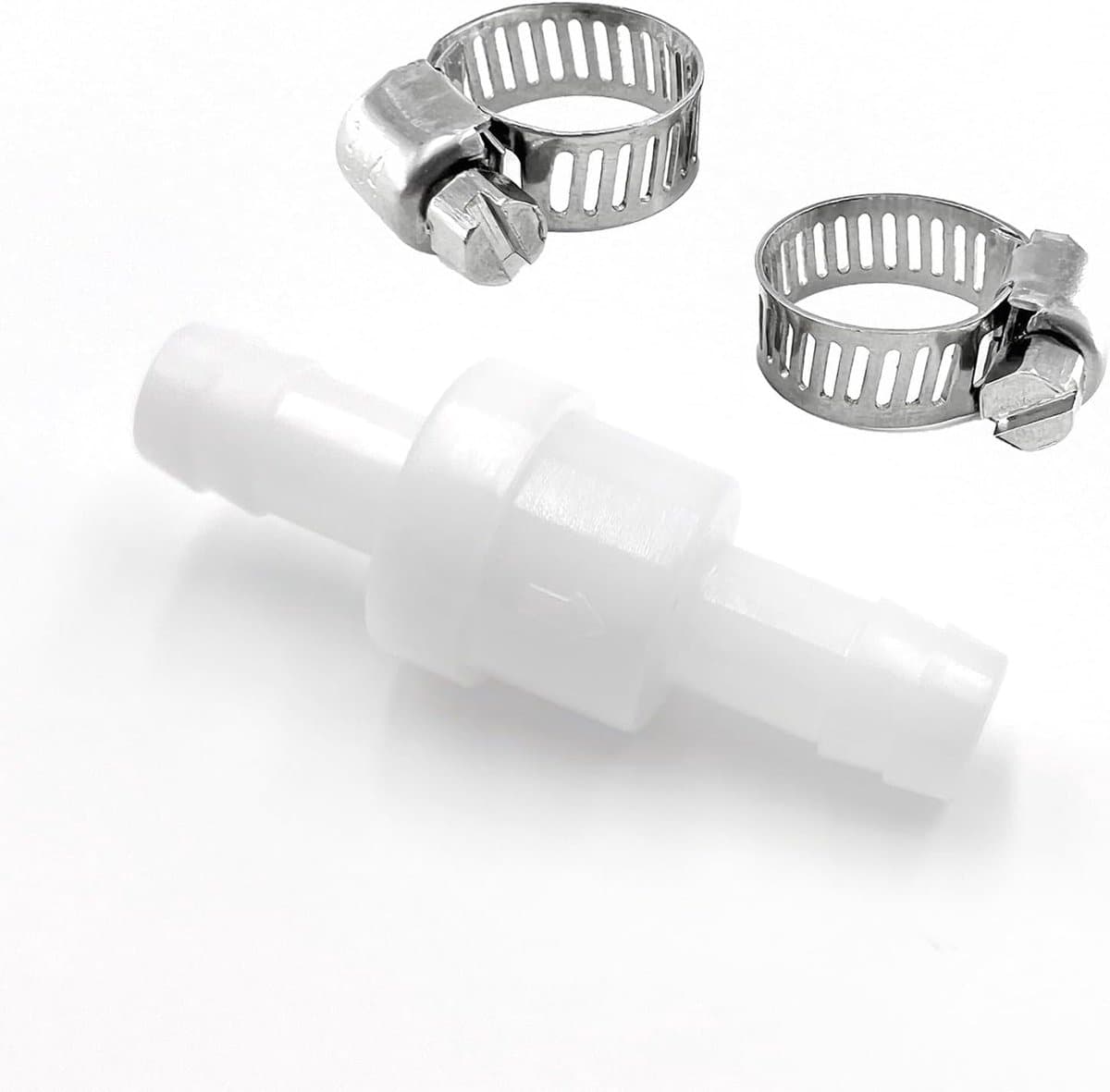 Terugslagklep voor Afvoerslangen - 10 mm Diameter, Geschikt voor Wasmachines en Drogers — afbeelding 1