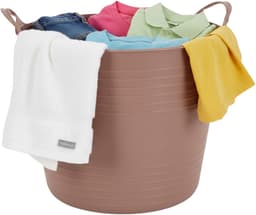 Excellent houseware flexibele wasmand - oudroze - 27 liter - kunststof - 42 x 40 x 35 cm — thumbnail 3