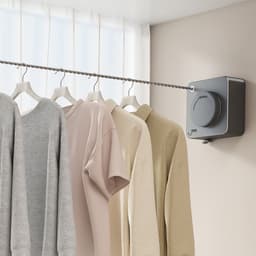 Uitschuifbare Waslijn - 4,8 Meter Lang - Draagvermogen 20 kg - Doorhangbestendig - Inclusief Standaard - Ruimtebesparend Ontwerp - Geschikt voor Binnen en Buiten - Gunmetalgrijs — thumbnail 4