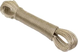 Waslijn Touw - Kledinglijn Outdoor - Buiten Droogrek - Staal Kern Versterkt - 10 Meter Lengte - Beige — thumbnail 1