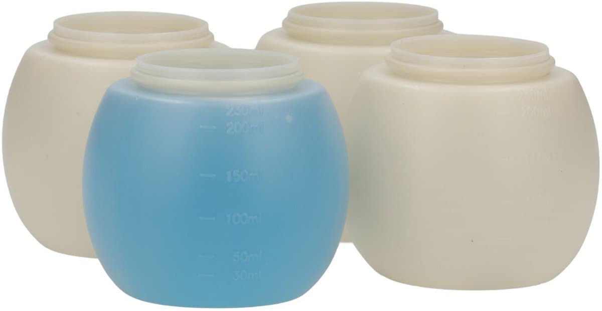 4 x Gerecyclede Wasbol 230ml - 65 Graden - Doseerbol Vloeibaar Wasmiddel Wasmachine - Gerecycled plastic - tot 70% minder Co2 uitstoot - Niet Breekbaar - Wasbol tot 65 graden - 4 stuks — afbeelding 1