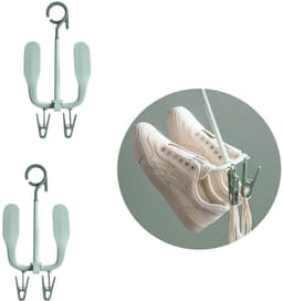 Schoenen Droogrek - Droogrek - Schoen Haak - Schoenenhanger - Schoenen Hanger Droogrek - Schoen Haak - Droog Schoenen Opbergrek - Wasrek - Wasrekken - Droogrekken - Kledinghanger - Wassen / Schoen Drogen - 2 Stuks — thumbnail 1