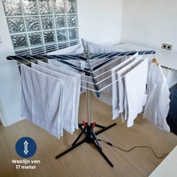 Nexxt Elektrische Droogmolen – 17M – Energiezuinig (10W) – Inklapbaar – Automatisch Draaiend — thumbnail 5