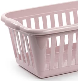 Plasticforte Wasmand - roze - kunststof - 40 liter - 60 x 40 x 26 cm - manden voor wasgoed - huishouden- opbergmand — thumbnail 2