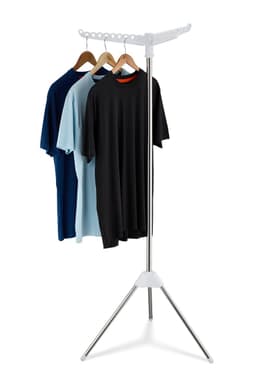 wasrek voor 27 kledinghangers - 3 draaibare houders - 150 cm - staand — thumbnail 1
