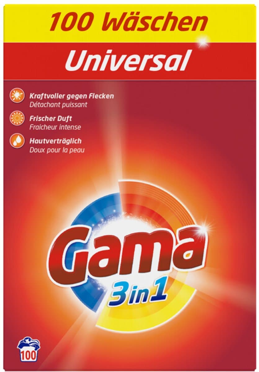 Gama Poeder Wasmiddel Universal 100 Wasbeurten - 6 kg — afbeelding 1