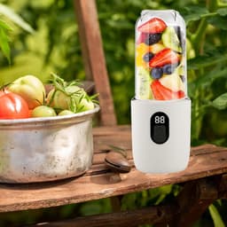 Allecto Plus - Draagbare 500 ml smoothiemaker voor onderweg - Mini-mixer met led-display - Oplaadbaar - Ideaal voor sportschool en kantoor - Geschikt voor camping en reizen. — thumbnail 3
