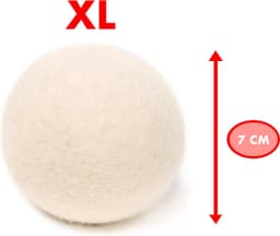 Drogerballen - XL - Droogballen - 100% Natuurlijk Wol - Herbruikbaar - 6 Stuks - Incl. Opbergzak — thumbnail 5
