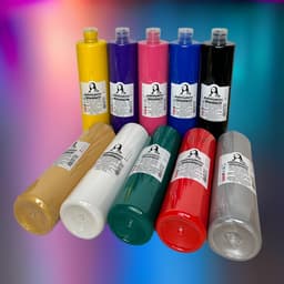 Südor Textielverf set 10 x 500 ml. Wasbestendige textielverf voor lichte stoffen. Wasmachinebestendig, wasbestendig. Fixatie door strijken (10-kleurenset) — thumbnail 2
