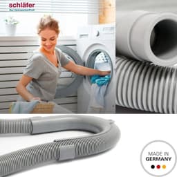 Universele afvoerslang 3/4 x 3 meter - met houder verlenging - voor wasmachine en vaatwasser - Ø 19/22 mm - gebogen houder — thumbnail 5