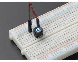 Mini Illuminated Momentary Pushbutton - Blue Power Symbol Adafruit 3105