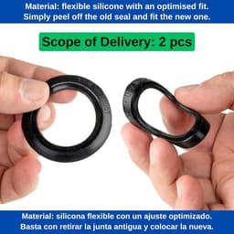Vervangende afdichting 52 mm - Siliconen ring - Geschikt voor Blanco InFino 121710/121711 - ShopVlot — thumbnail 2