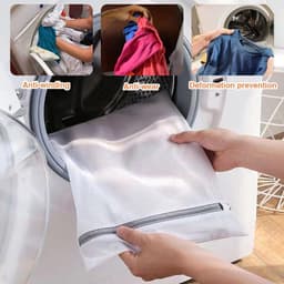 4 pieces laundry nets, laundry bag, laundry bag with zip, large laundry bag to prevent deformation and folding of - ShopVlot — thumbnail 4