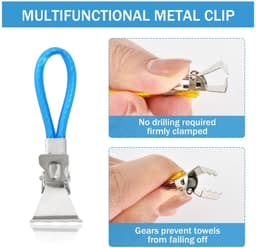 Solidchoice - 10 Stuks Veelkleurige Handdoekhangers — thumbnail 3